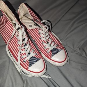Converse stars and stripes women's 9.5 men 7.5